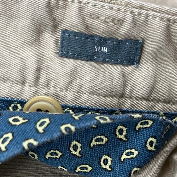 Bonobos Slim Fit Chino Pants Mens 38x32 Bonobos Beige Casual Business Office - Picture 4 of 11